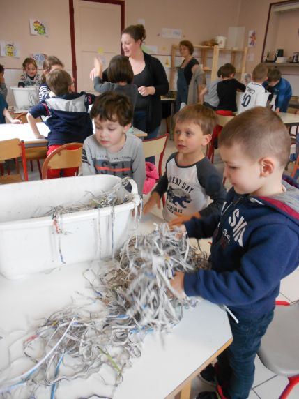 Fabrication de papier recyclé